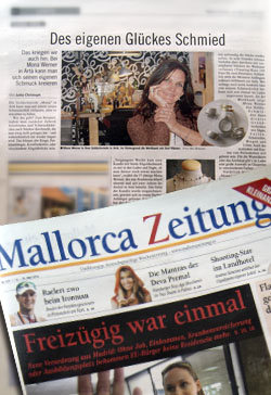 Mona, Goldschmiede, Mallorca, Presse